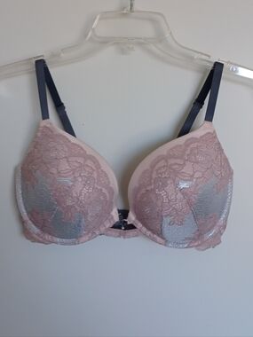 Victoria's Secret Dream Angels Push Up Shimmer Lace Bra ** Sz 34DD